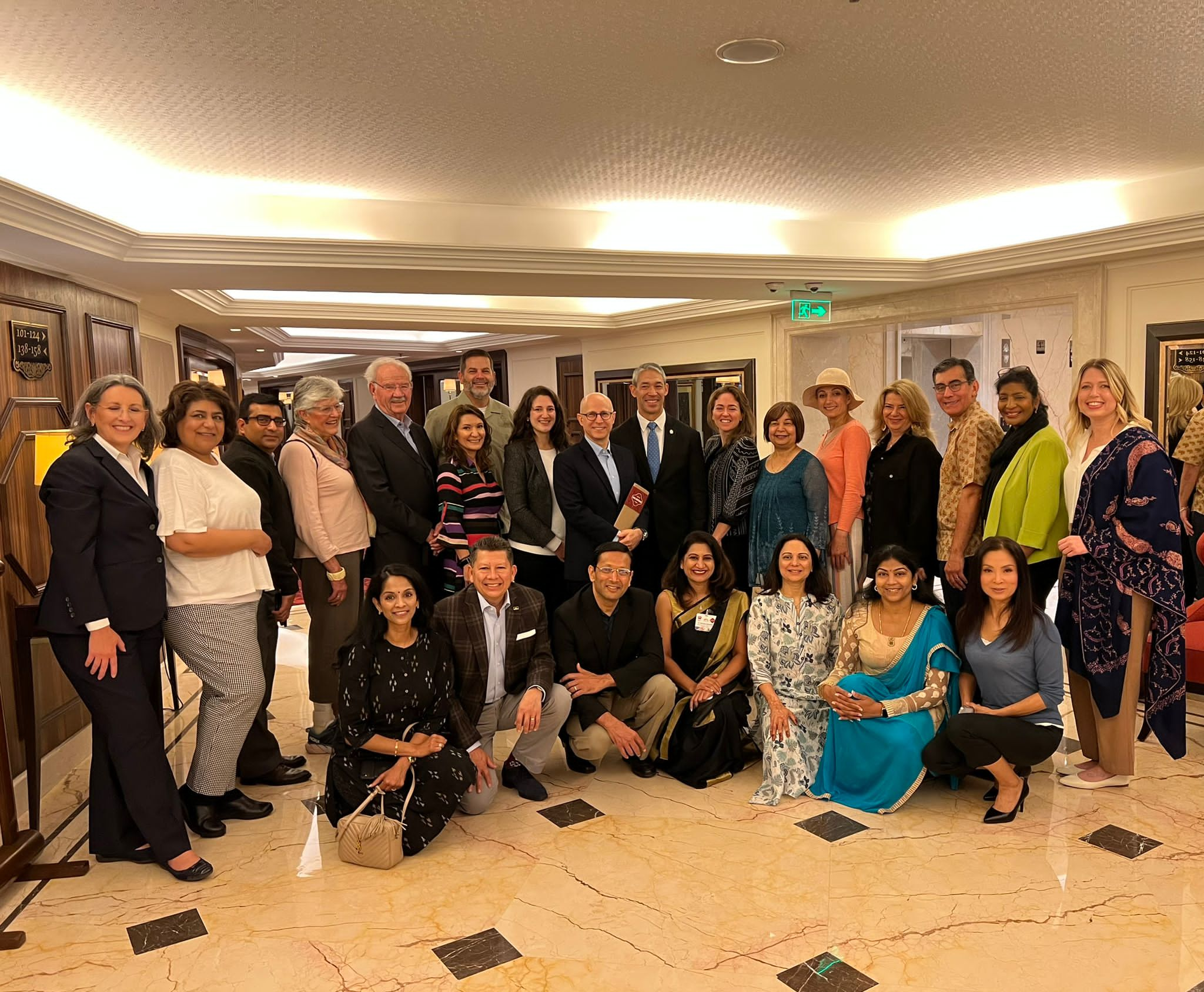 Consulate Staff, Mayor Nirenberg and the delegation group photo